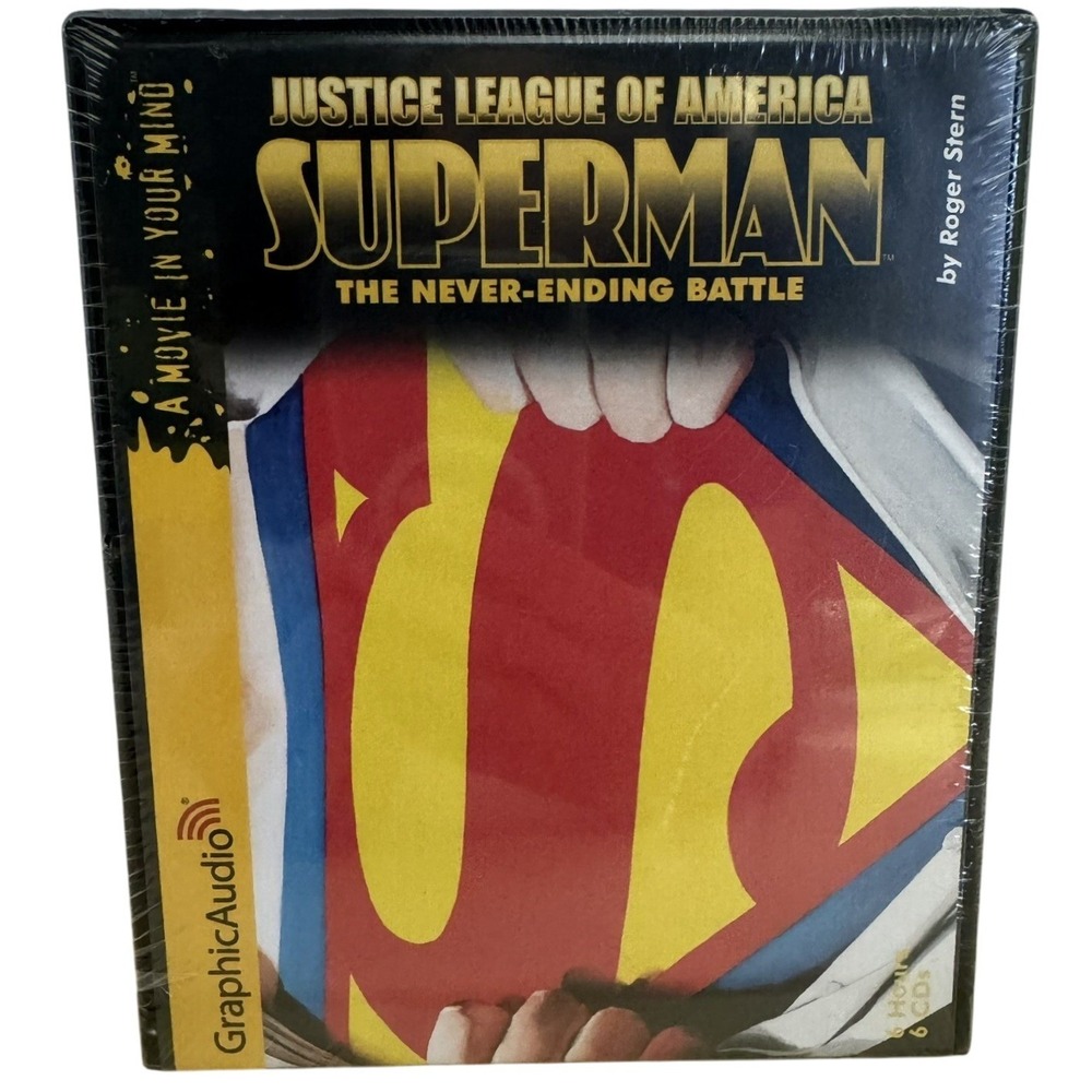 GraphicAudio Superman The Never-Ending Battle Justice League 6 CD Set New Sealed